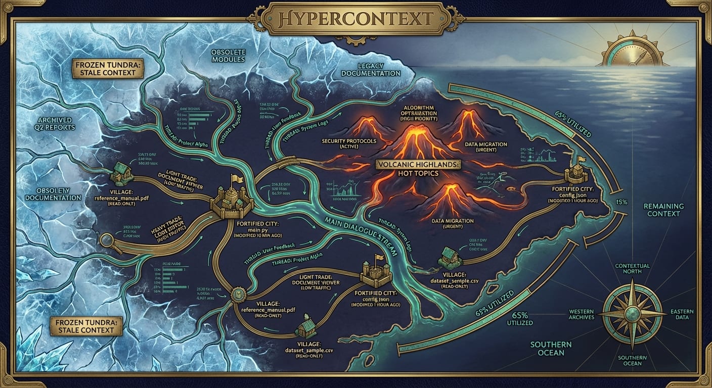 Hypercontext cartographic view